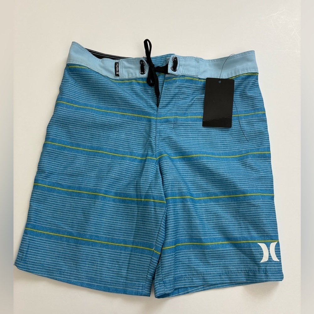 Hurley Boys Swim Trunks Size 10 New with Flaw Blue